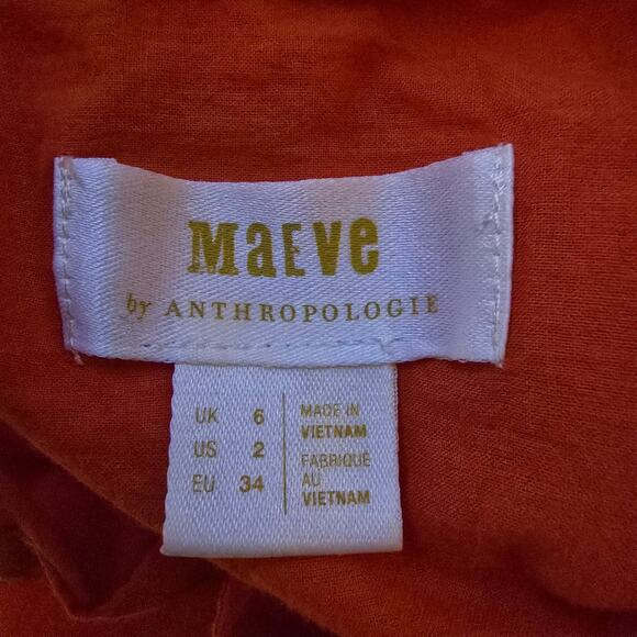 Anthropologie Maeve Classic Embroidered Pineapple Buttondown Shirt - Picture 5 of 11